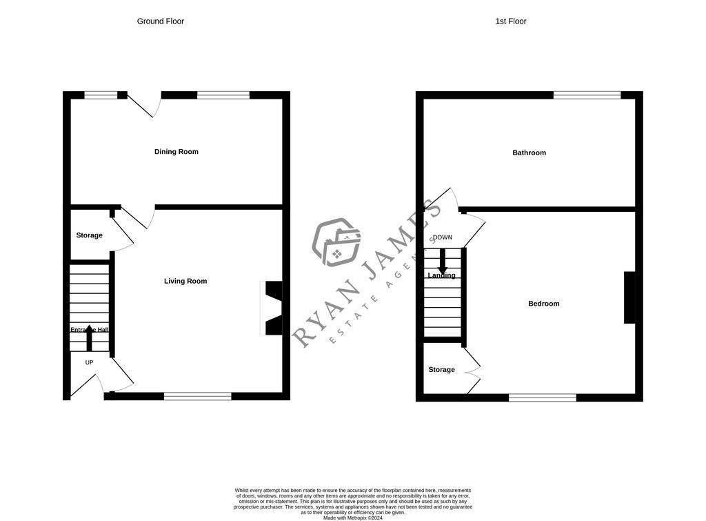 1 bedroom terraced house for sale - floorplan