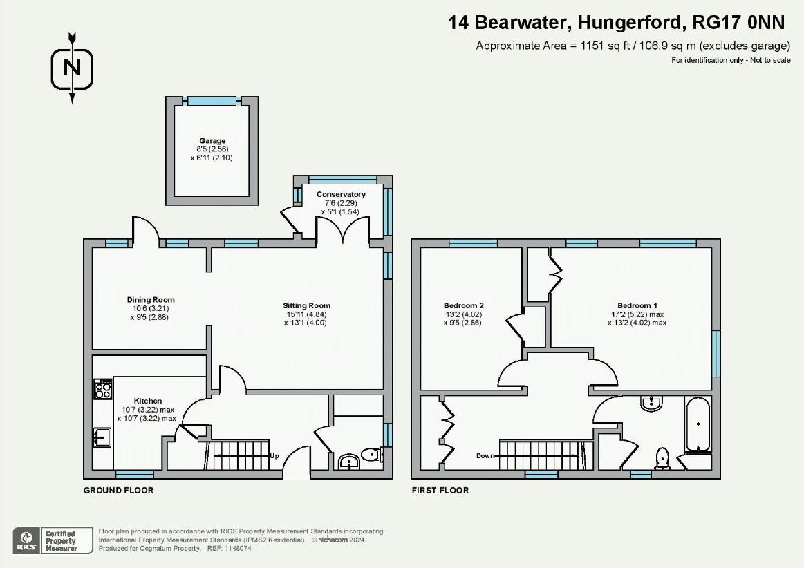 2 bedroom cottage for sale - floorplan