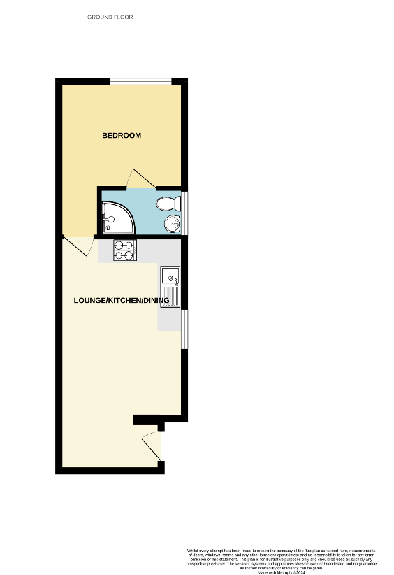 1 bedroom flat for sale - floorplan