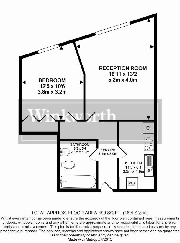 1 bedroom flat for sale - floorplan