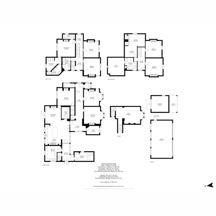 6 bedroom detached house for sale - floorplan