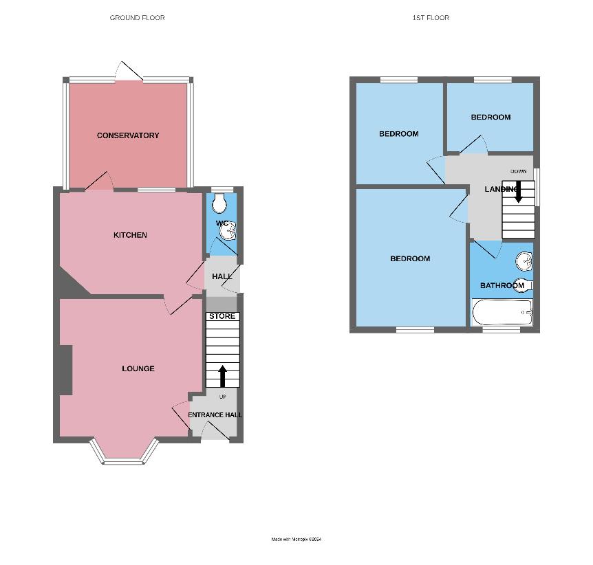 3 bedroom property for sale - floorplan