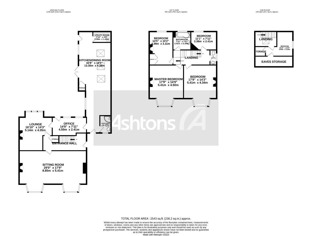 5 bedroom semi-detached house for sale - floorplan