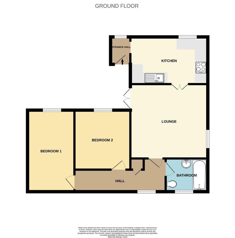 2 bedroom flat for sale - floorplan