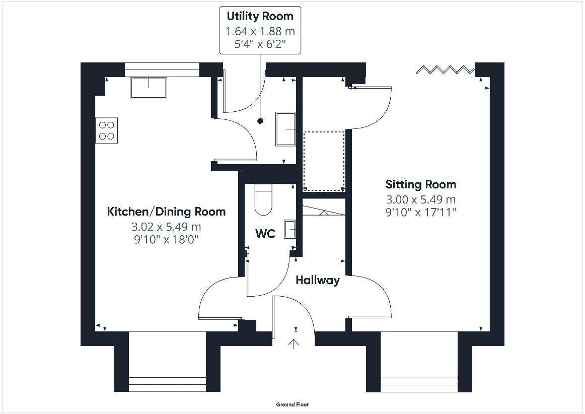 3 bedroom property for sale - floorplan