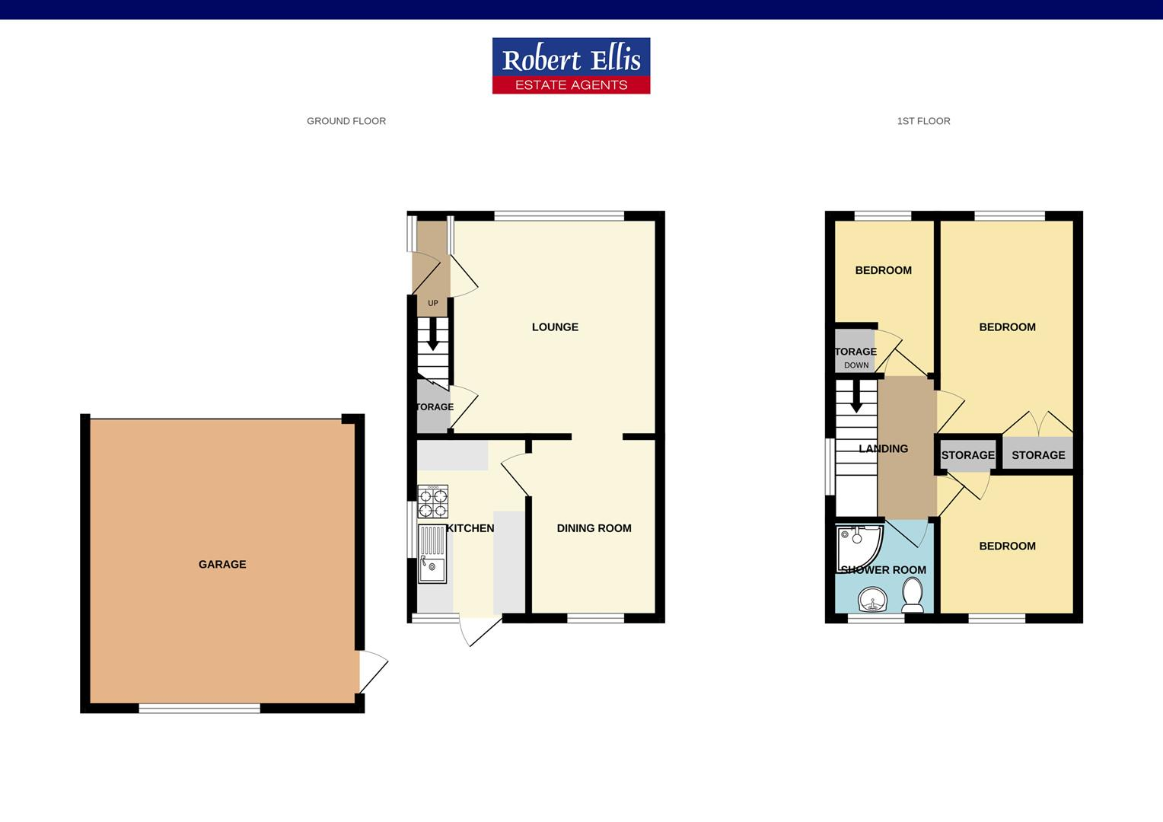 3 bedroom semi-detached house for sale - floorplan