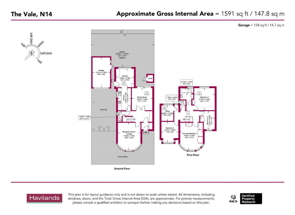 4 bedroom semi-detached house for sale - floorplan