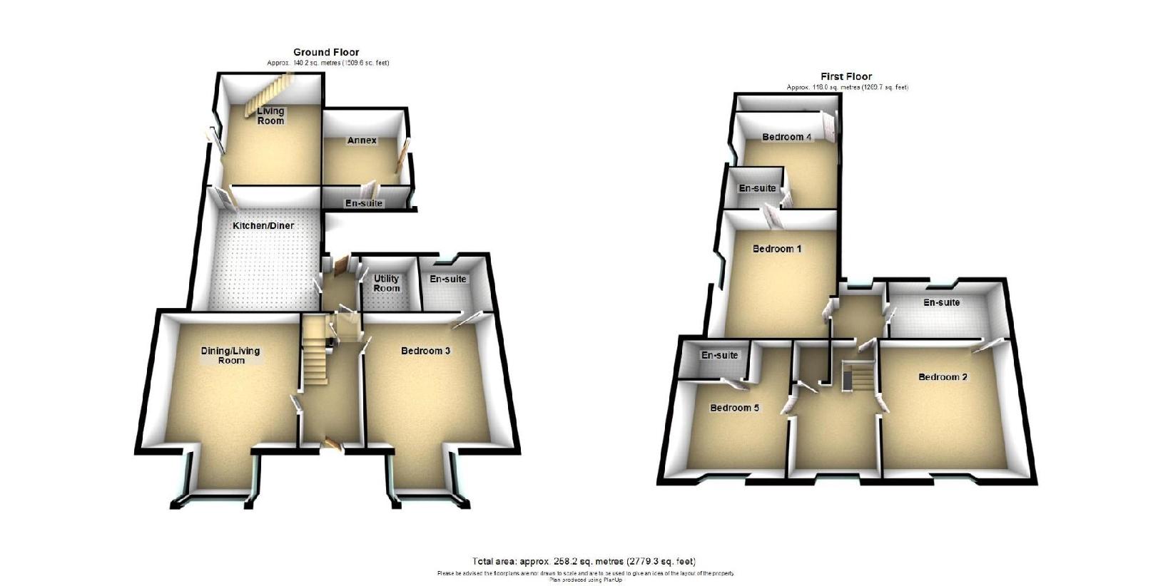 6 bedroom semi-detached house for sale - floorplan