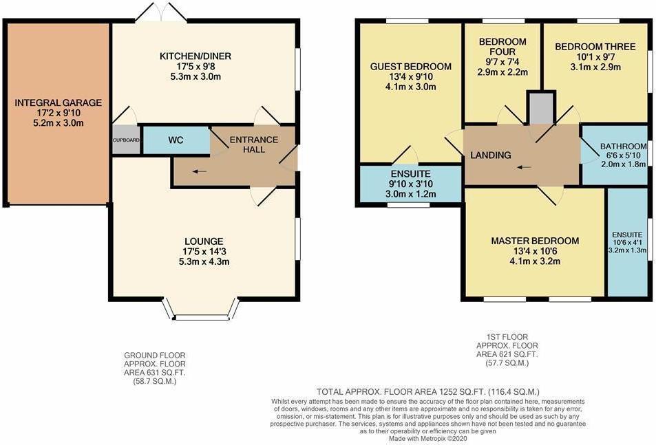 4 bedroom detached house for sale - floorplan