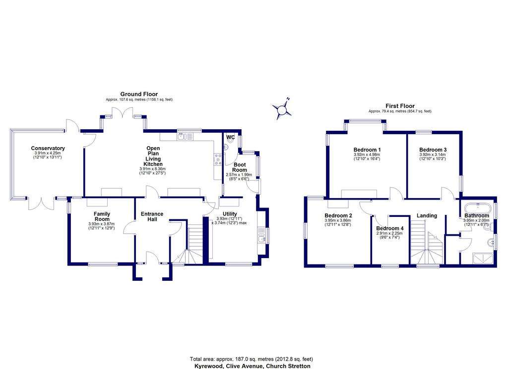 4 bedroom house for sale - floorplan