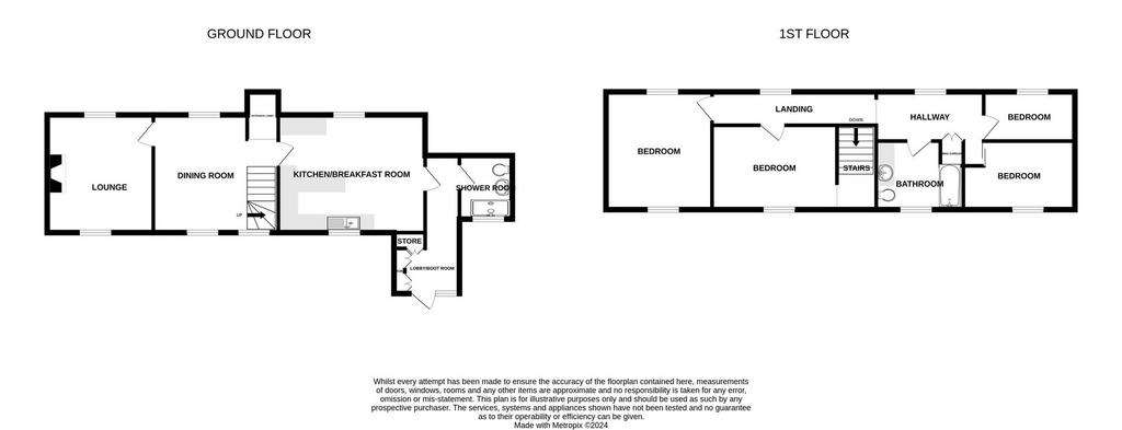 4 bedroom cottage for sale - floorplan