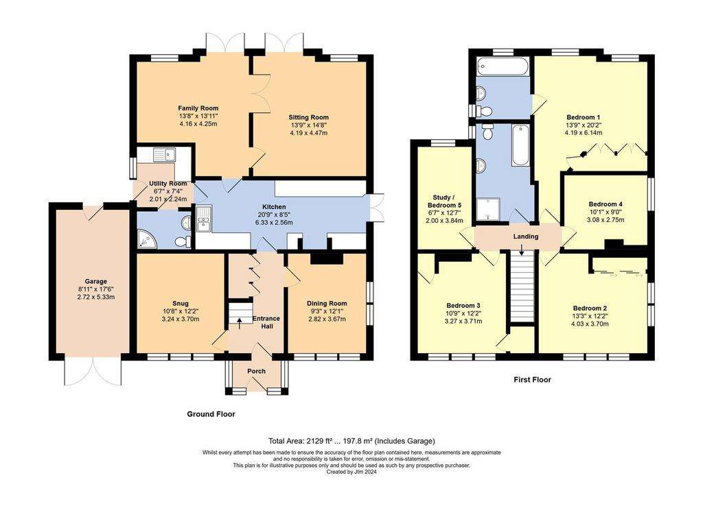 5 bedroom detached house for sale - floorplan