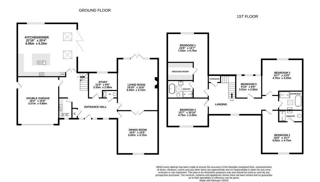 5 bedroom detached house for sale - floorplan