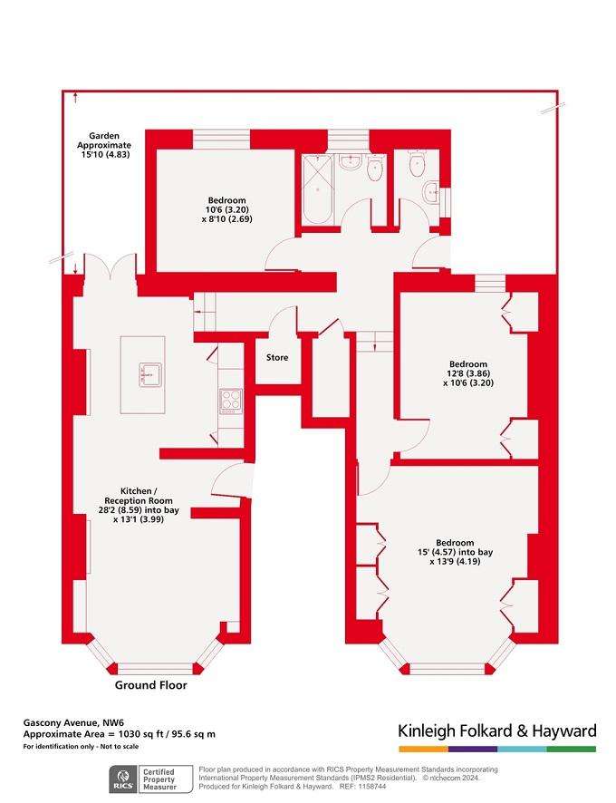 3 bedroom flat for sale - floorplan