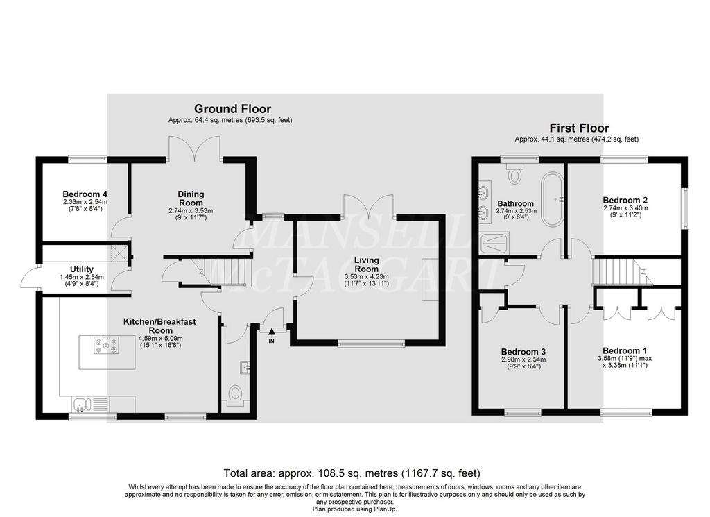 4 bedroom detached house for sale - floorplan