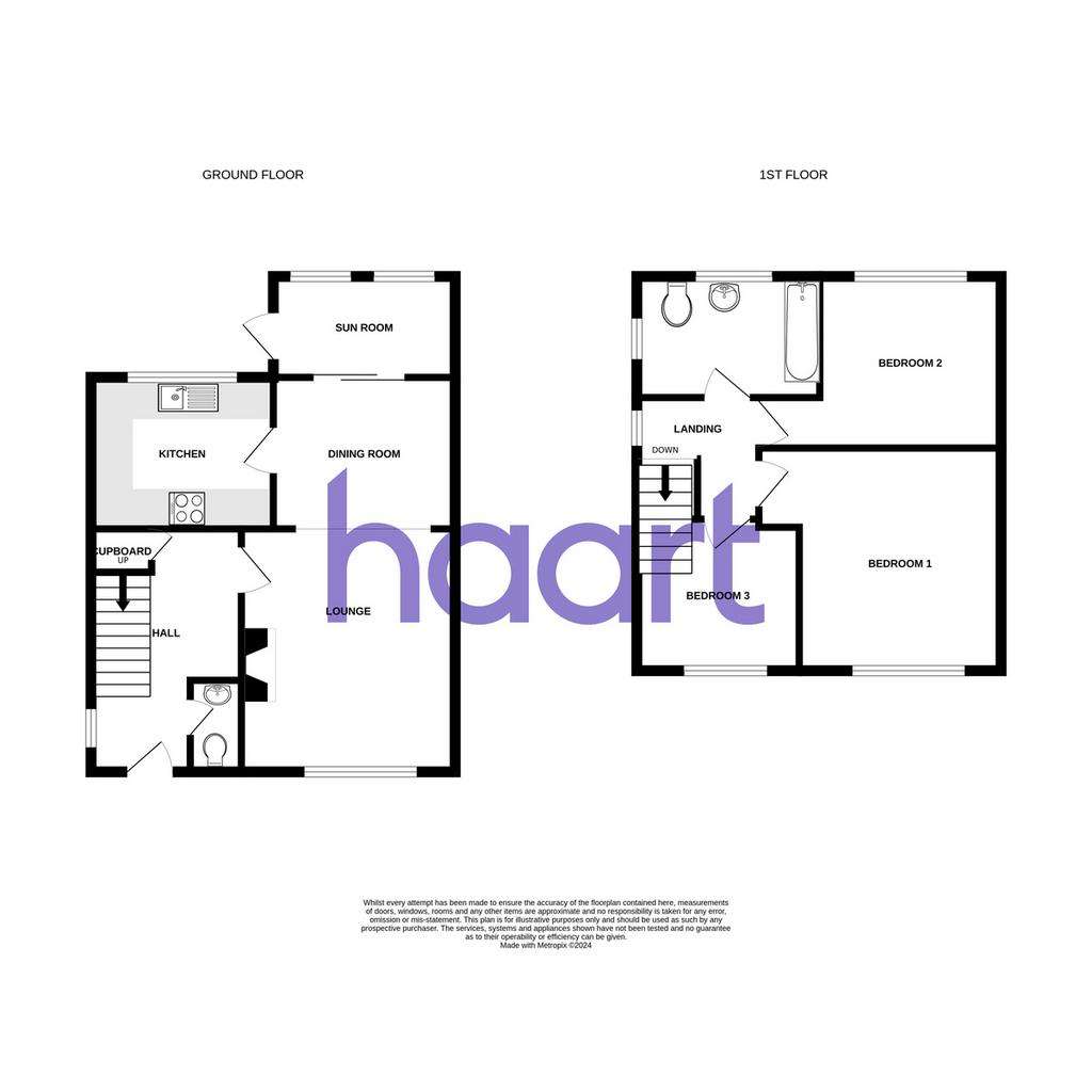 3 bedroom semi-detached house for sale - floorplan