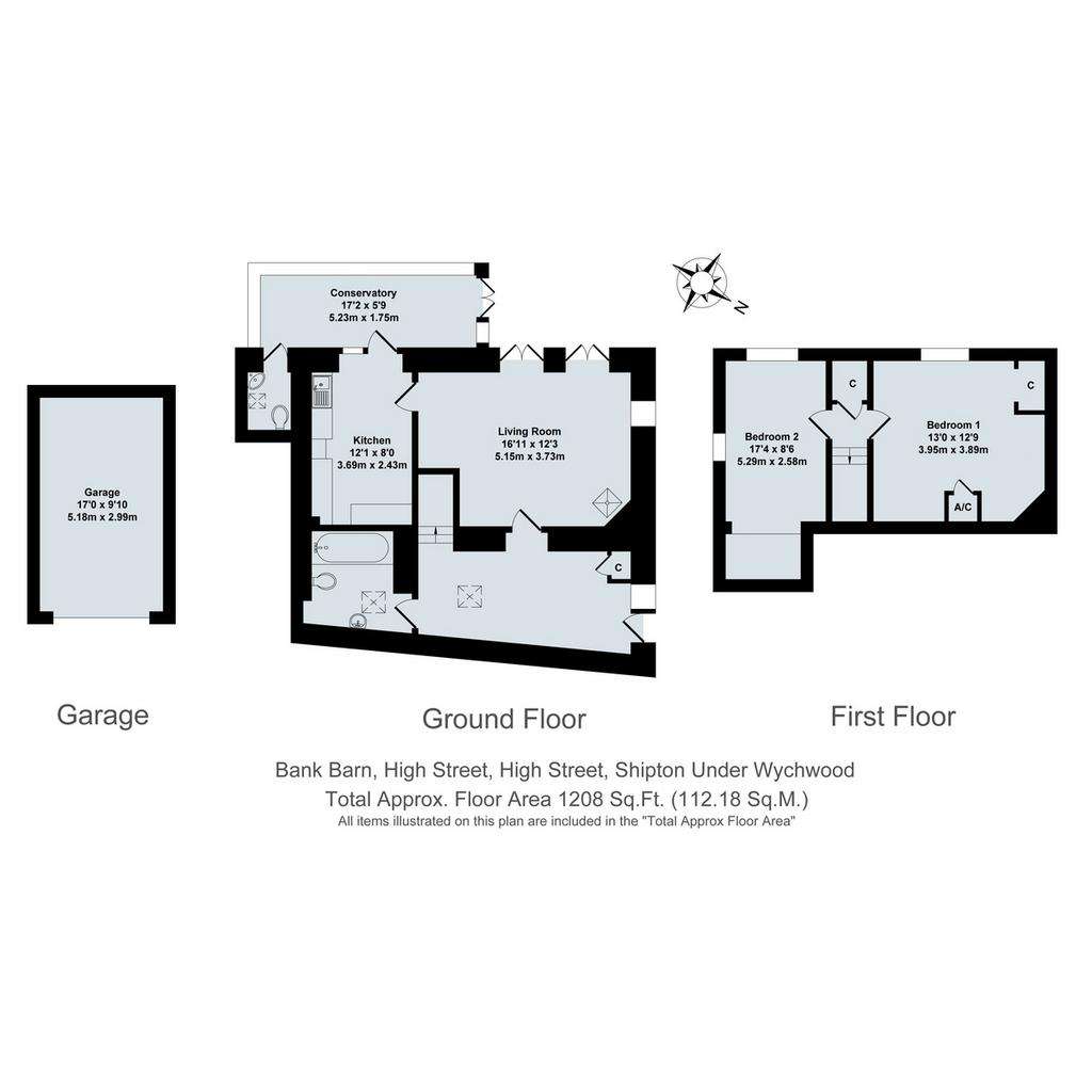 2 bedroom cottage for sale - floorplan