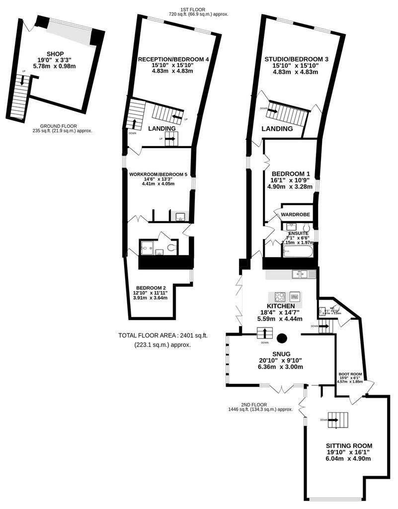 5 bedroom house for sale - floorplan