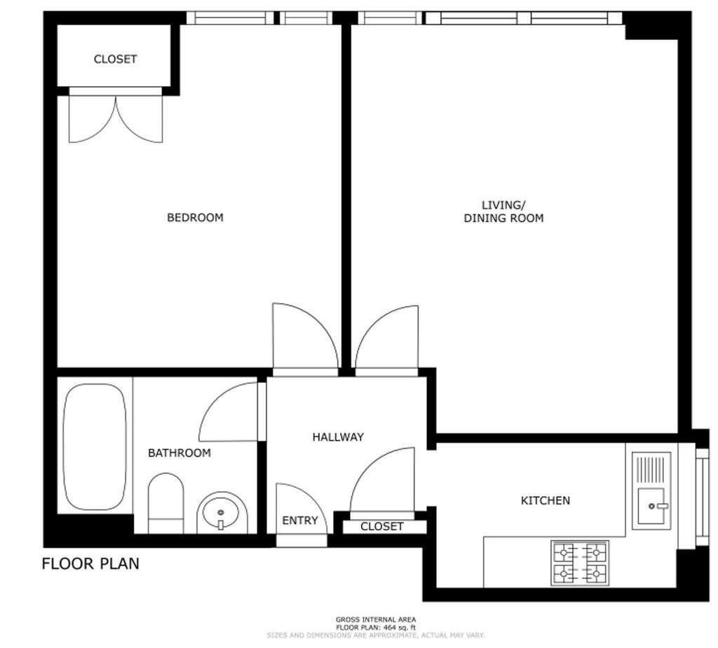 1 bedroom flat for sale - floorplan