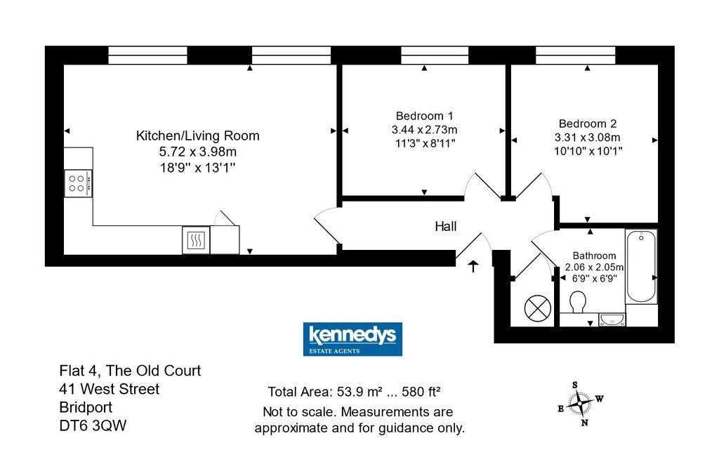 2 bedroom flat for sale - floorplan