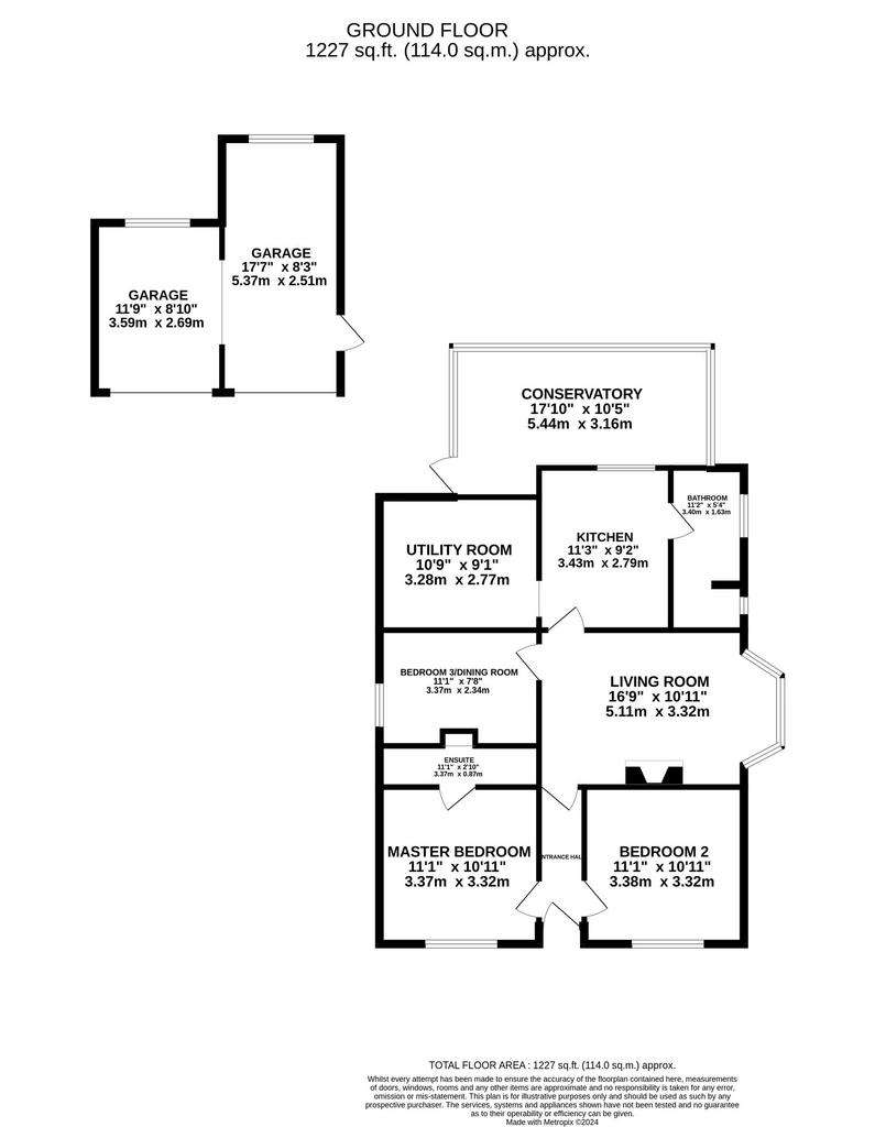 3 bedroom detached house for sale - floorplan