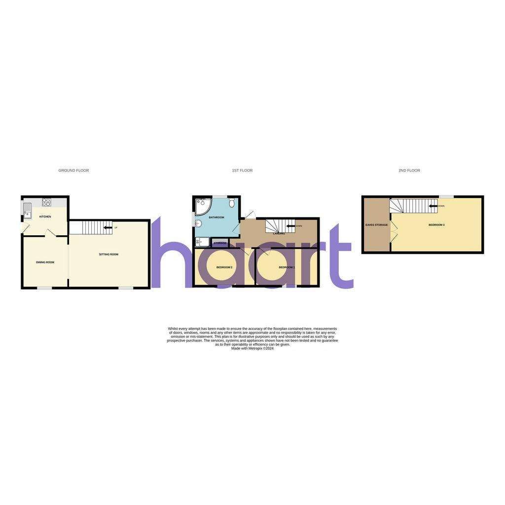 3 bedroom semi-detached house for sale - floorplan