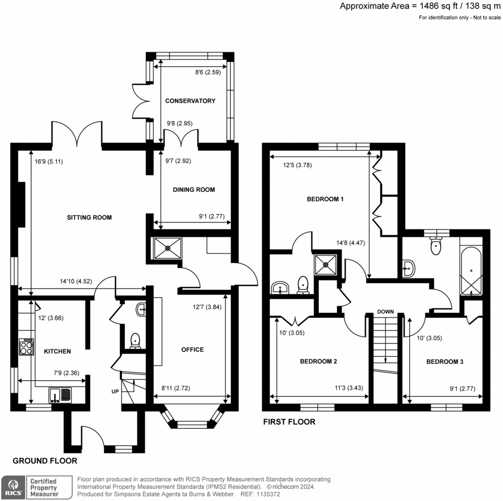 3 bedroom detached house for sale - floorplan