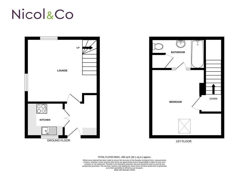 1 bedroom barn conversion to rent - floorplan