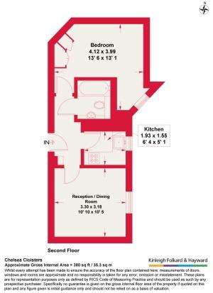 1 bedroom flat to rent - floorplan