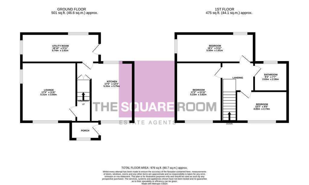 3 bedroom detached house for sale - floorplan