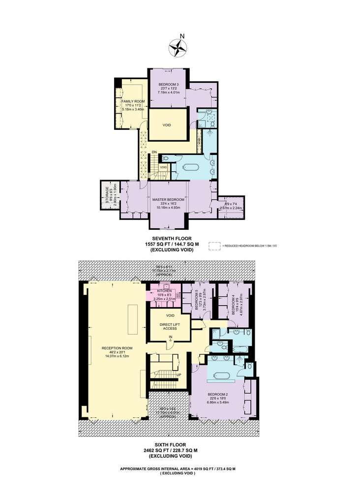 5 bedroom penthouse apartment to rent - floorplan