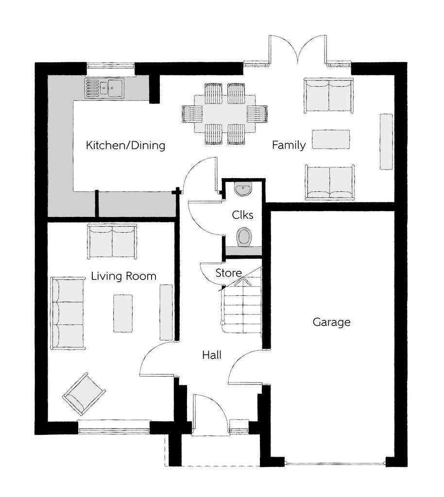 4 bedroom detached house for sale - floorplan