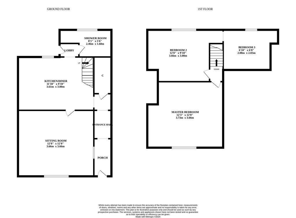 3 bedroom terraced house for sale - floorplan