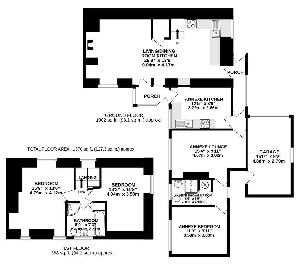 2 bedroom house for sale - floorplan