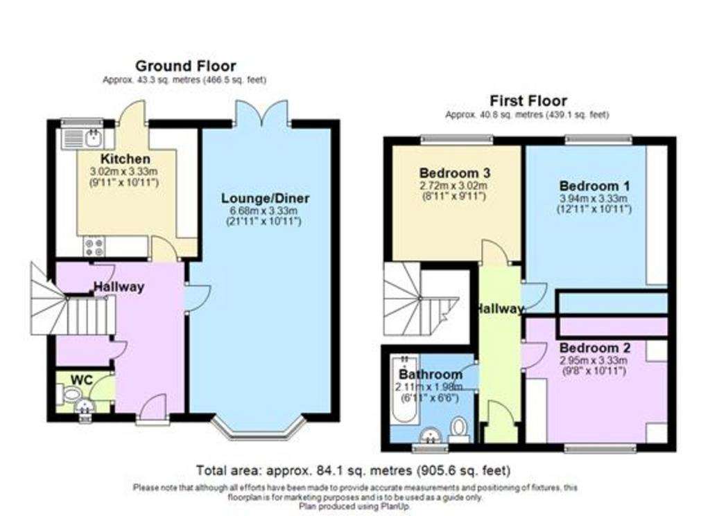 3 bedroom semi-detached house to rent - floorplan