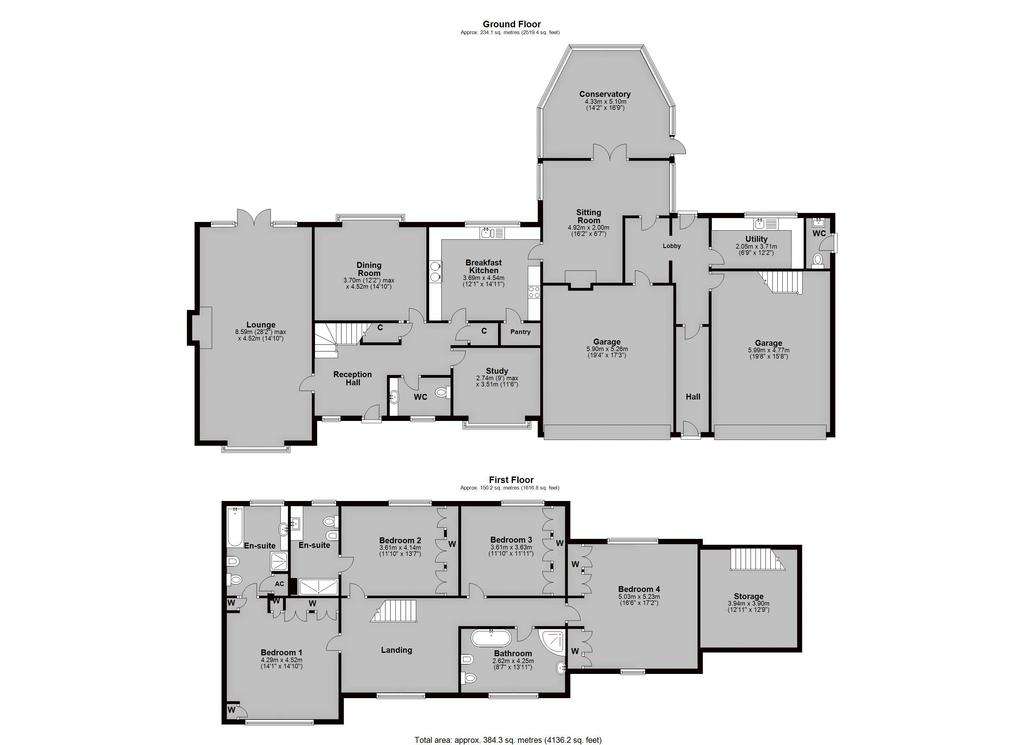 4 bedroom detached house for sale - floorplan