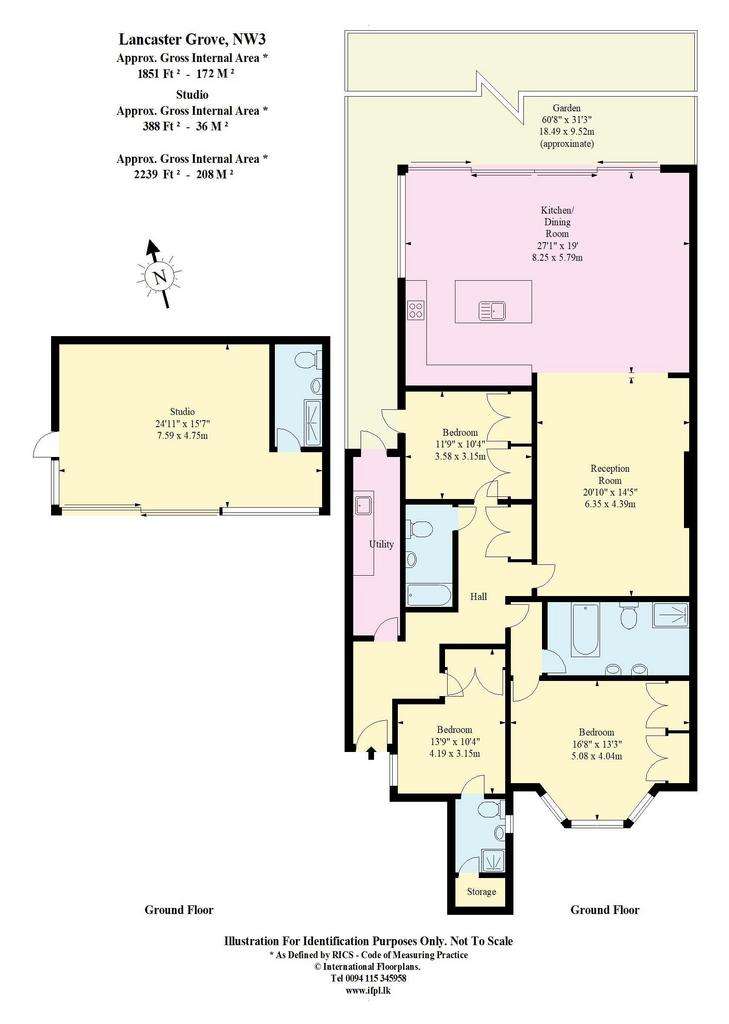 4 bedroom flat to rent - floorplan