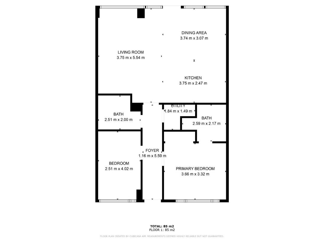 2 bedroom flat for sale - floorplan