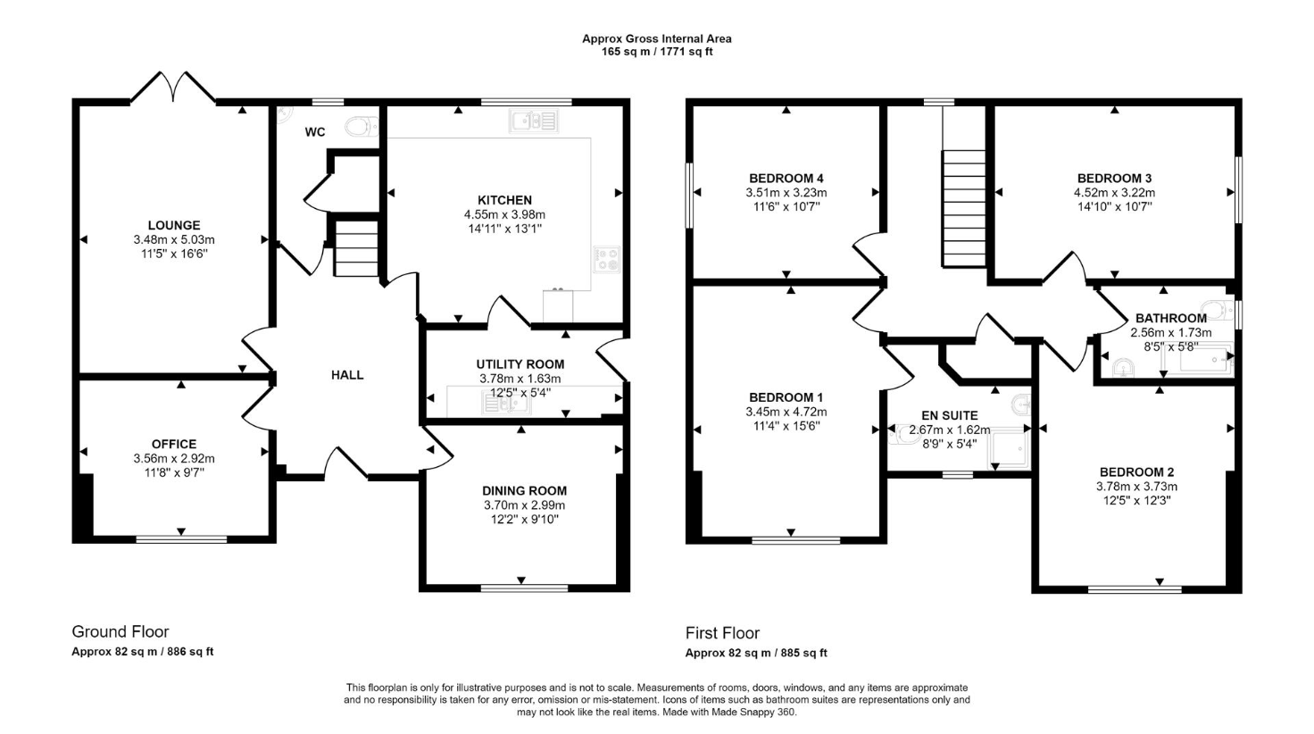 4 bedroom detached house for sale - floorplan