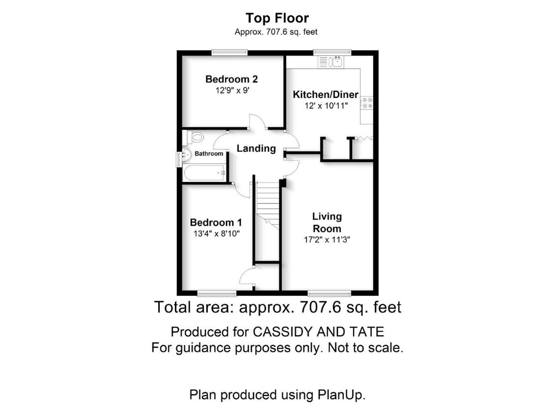 2 bedroom flat for sale - floorplan