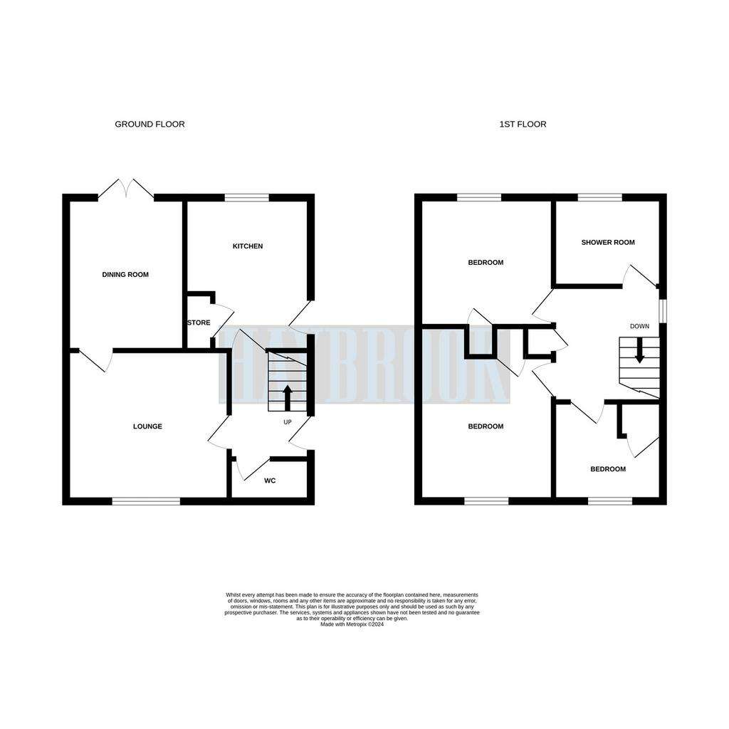 3 bedroom semi-detached house for sale - floorplan