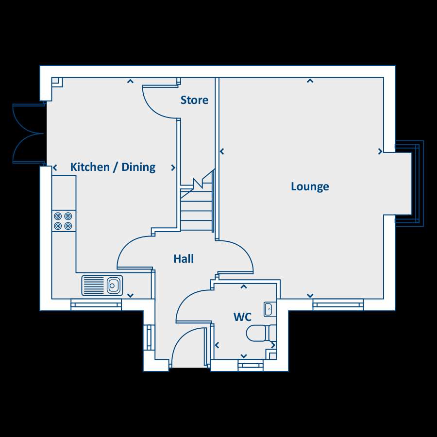 3 bedroom house for sale - floorplan