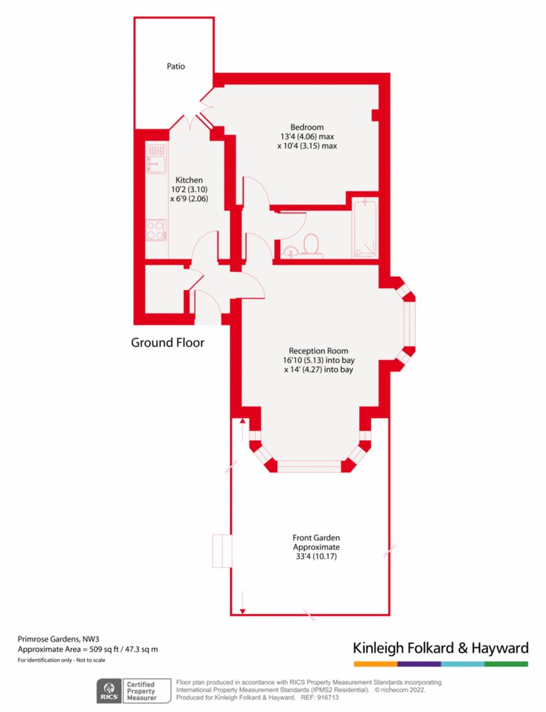 1 bedroom flat for sale - floorplan