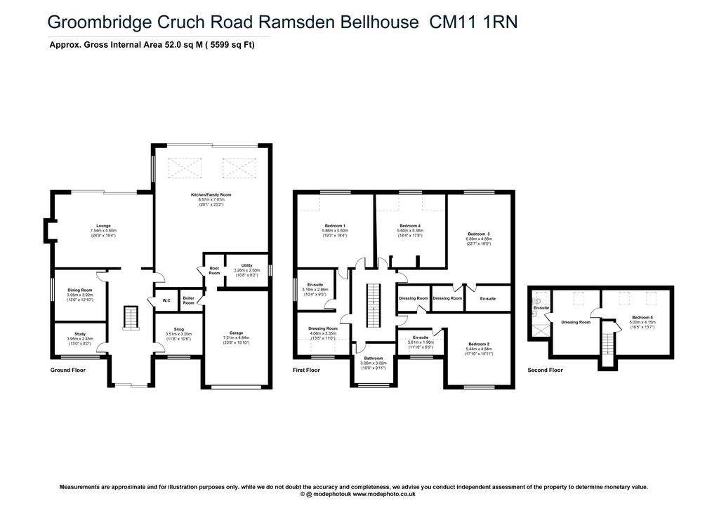 5 bedroom detached house for sale - floorplan