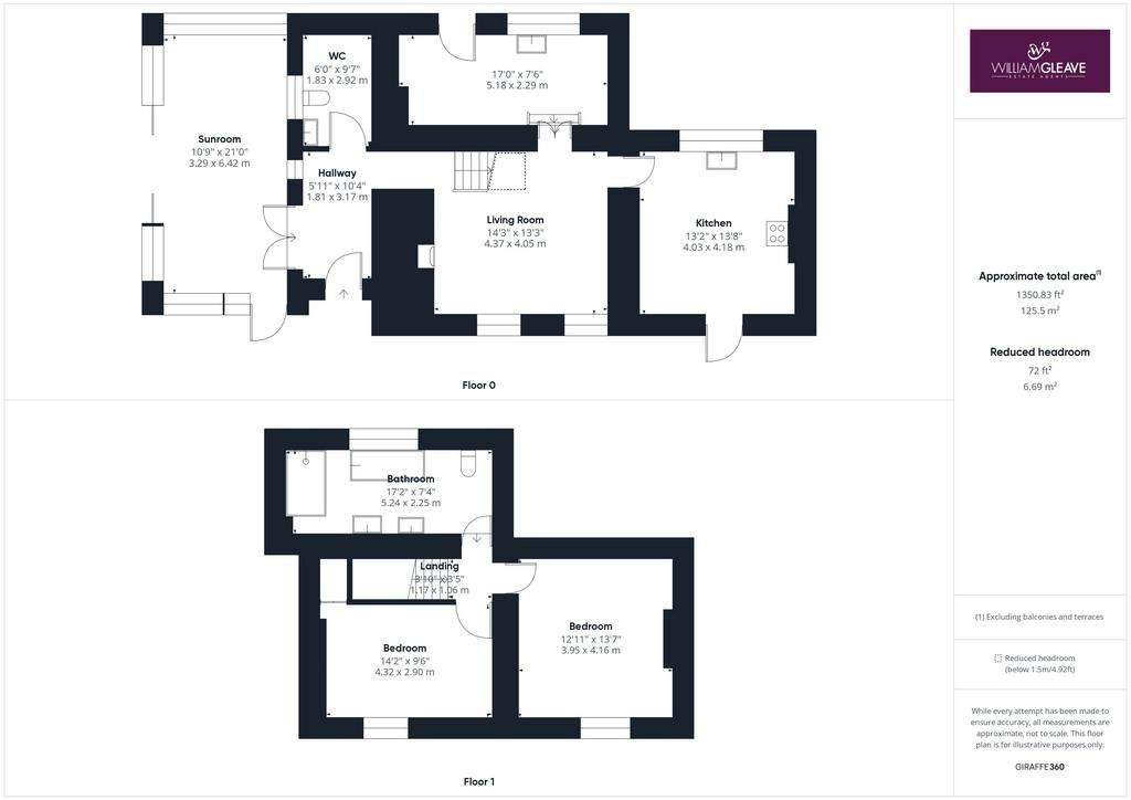 2 bedroom detached house for sale - floorplan