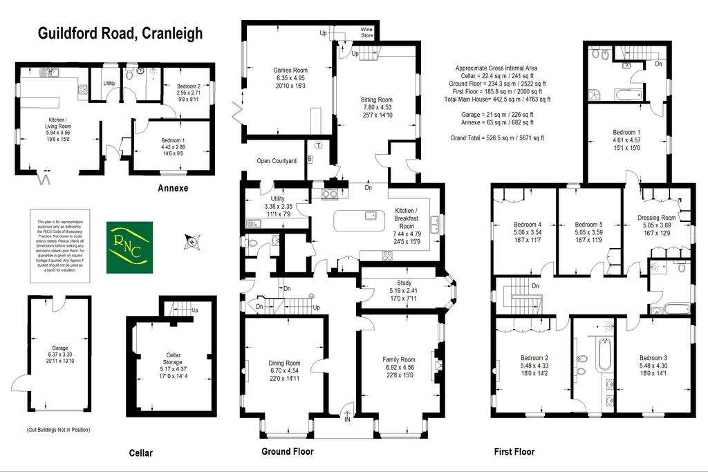 5 bedroom detached house for sale - floorplan