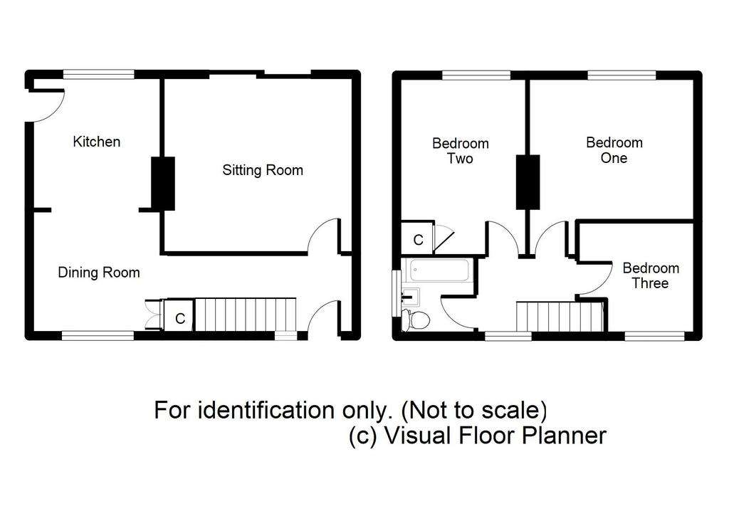 3 bedroom semi-detached house for sale - floorplan