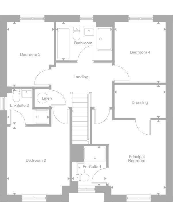 4 bedroom detached house for sale - floorplan