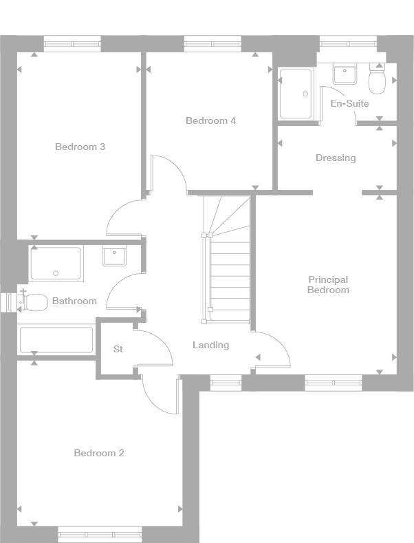 4 bedroom detached house for sale - floorplan