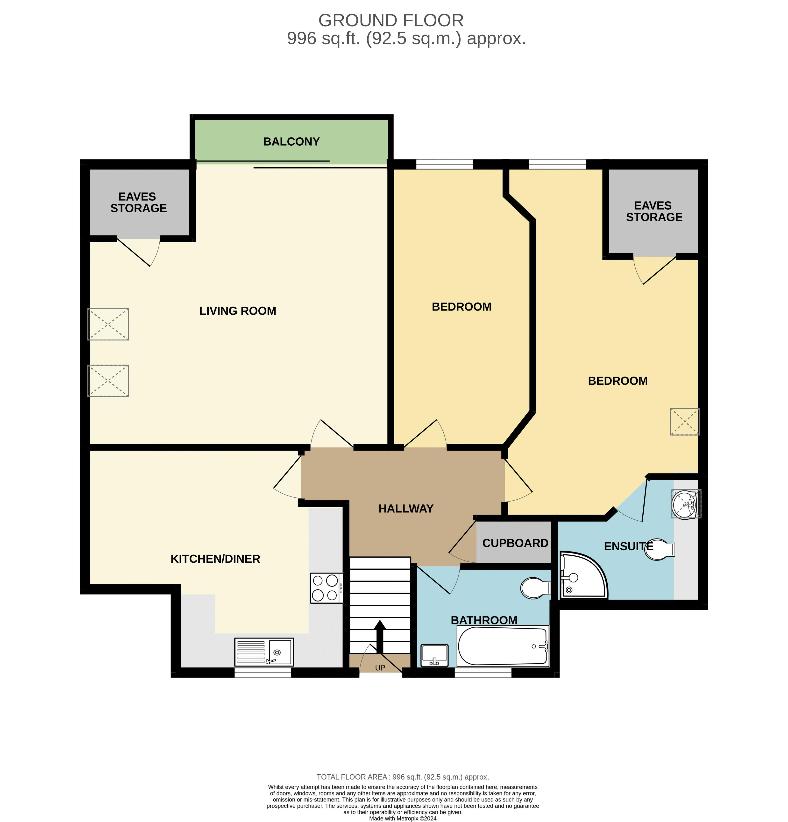 2 bedroom flat for sale - floorplan